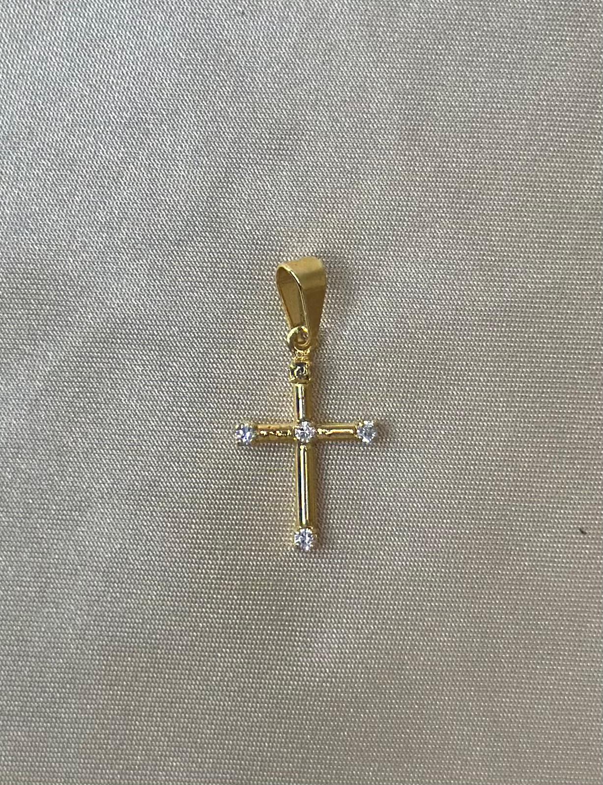 Dazzling Cross Charm