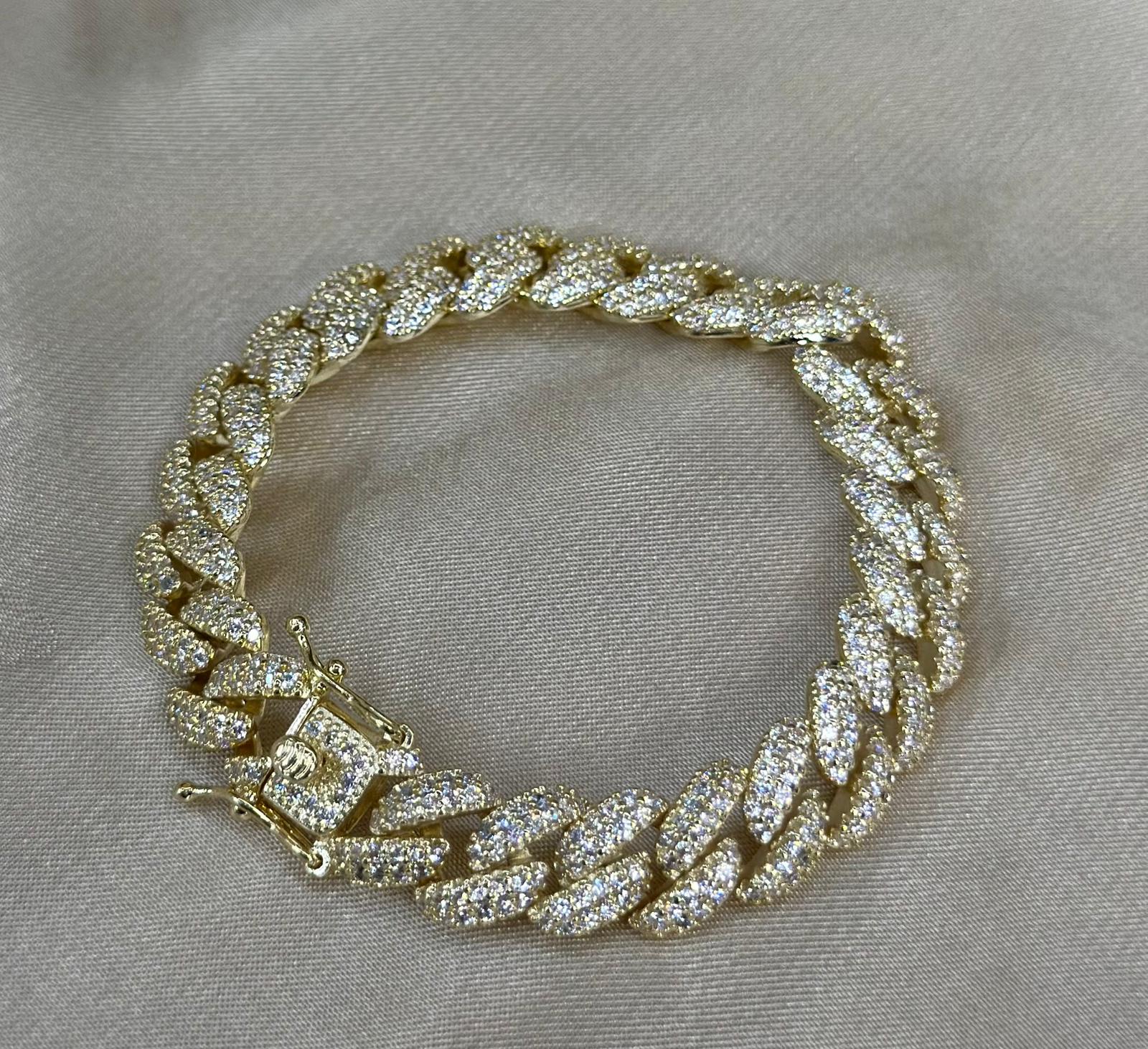 Frosted Miami Cuban Link Bracelet