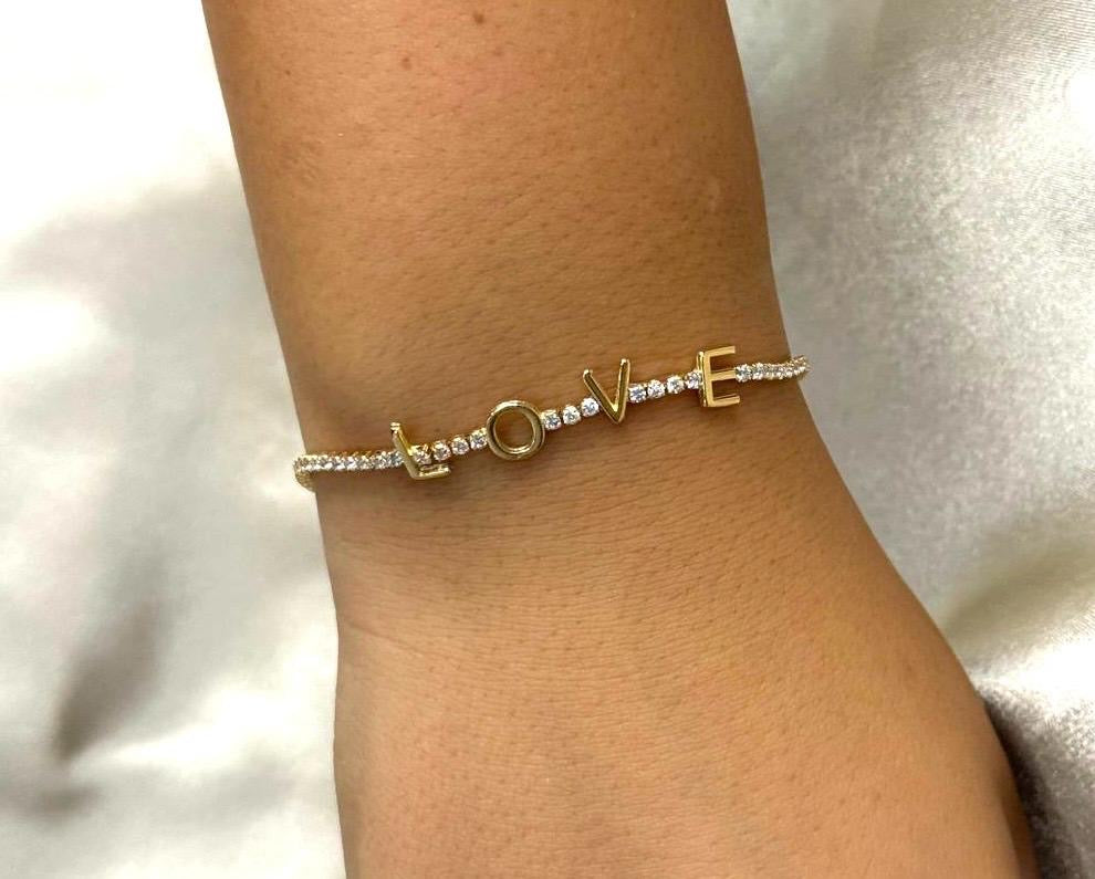 LOVE Tennis Bracelet
