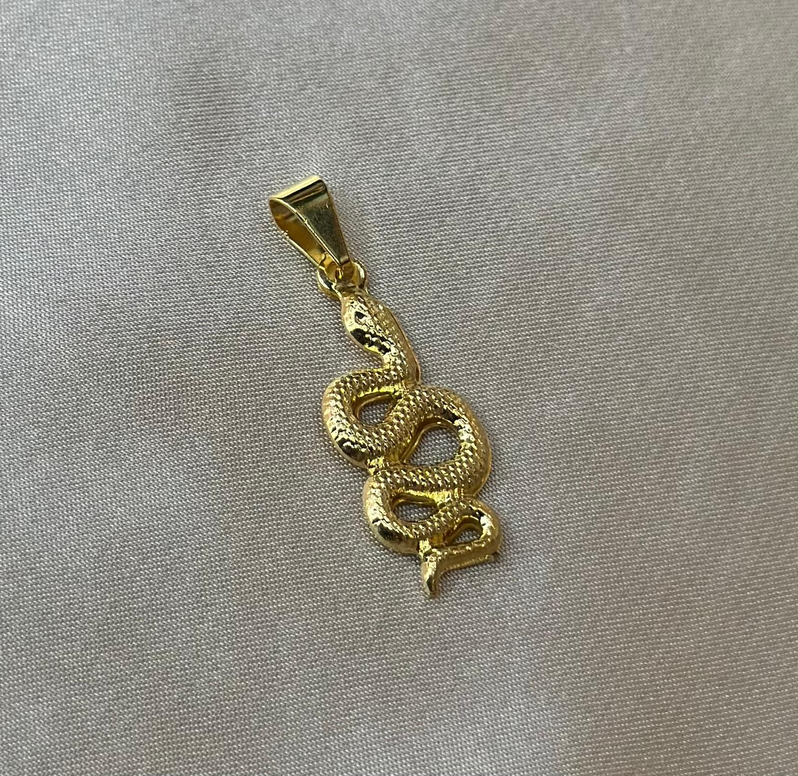 Gold Snake Charm