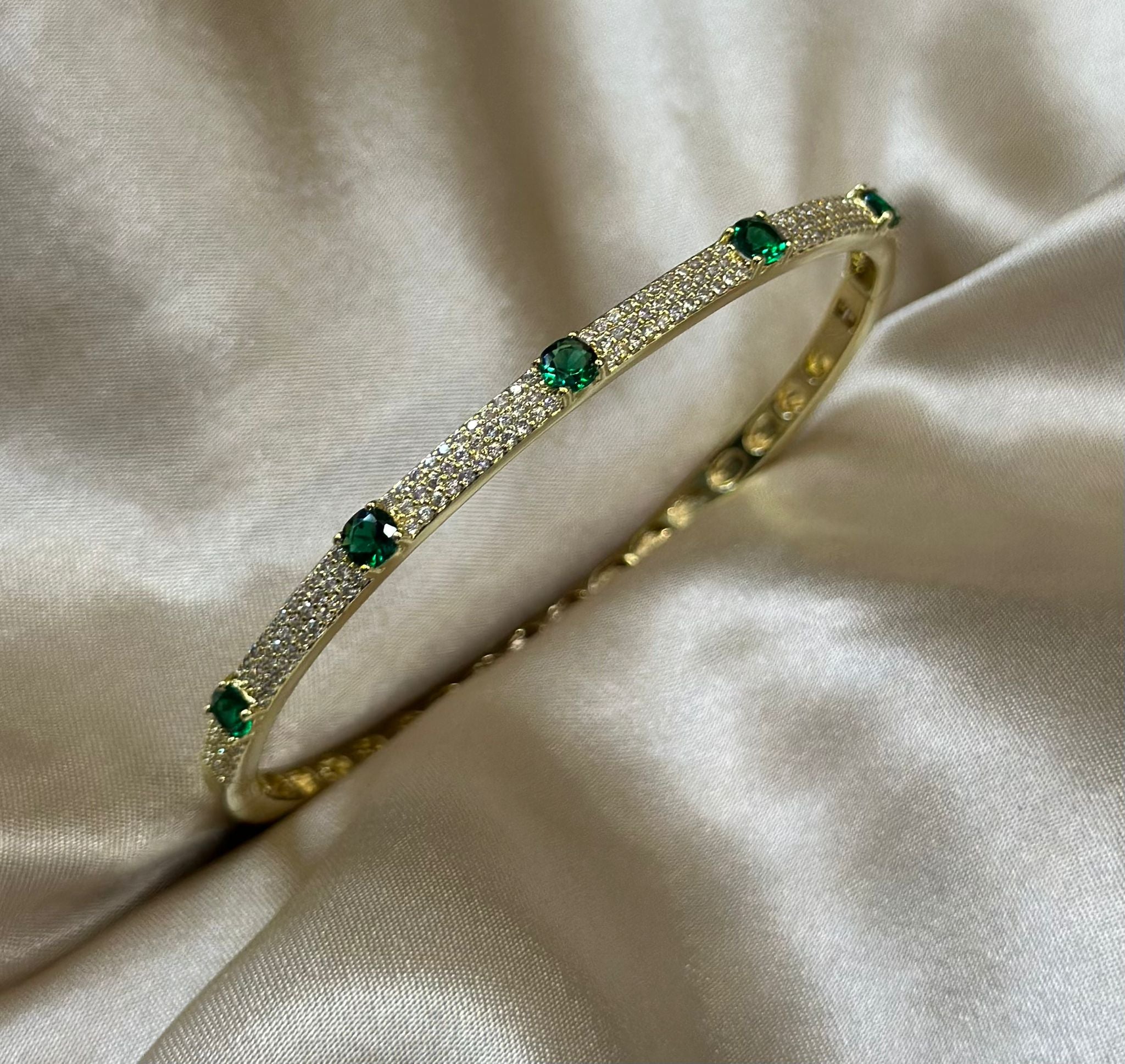 Emerald Cut Princess Bangle