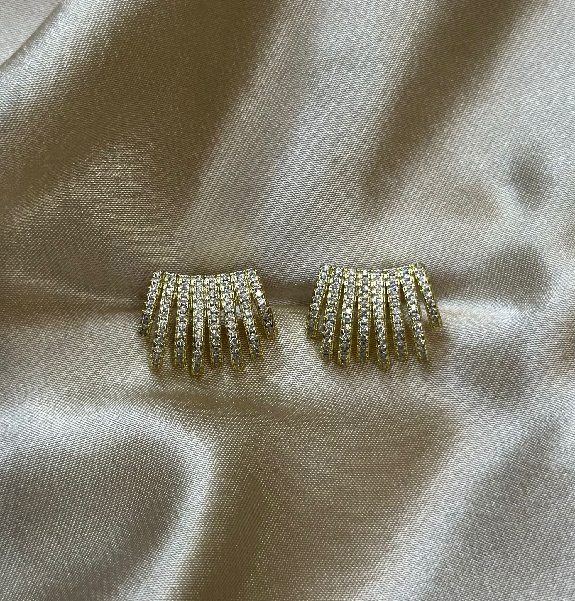 Pave Claw Earrings