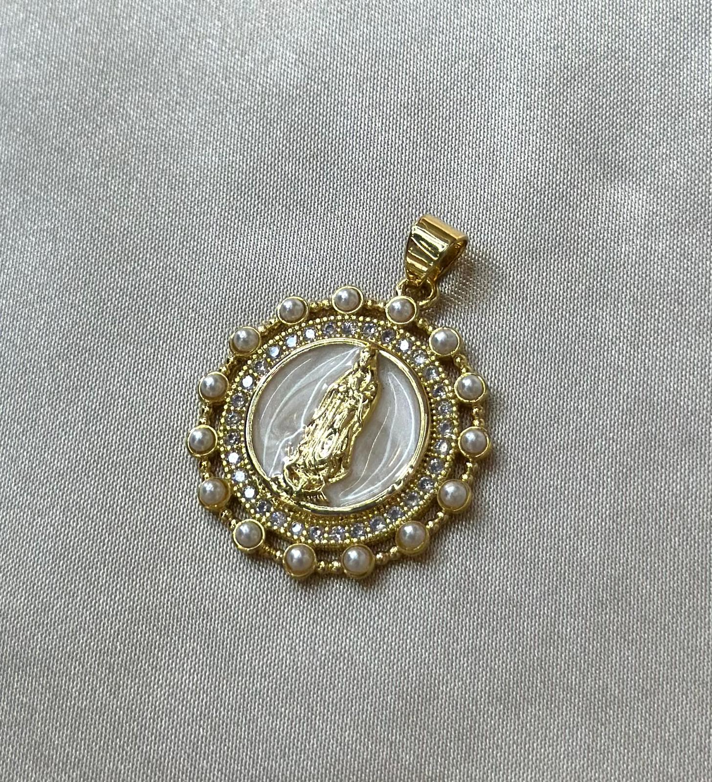Mother Pearl Virgin Charm