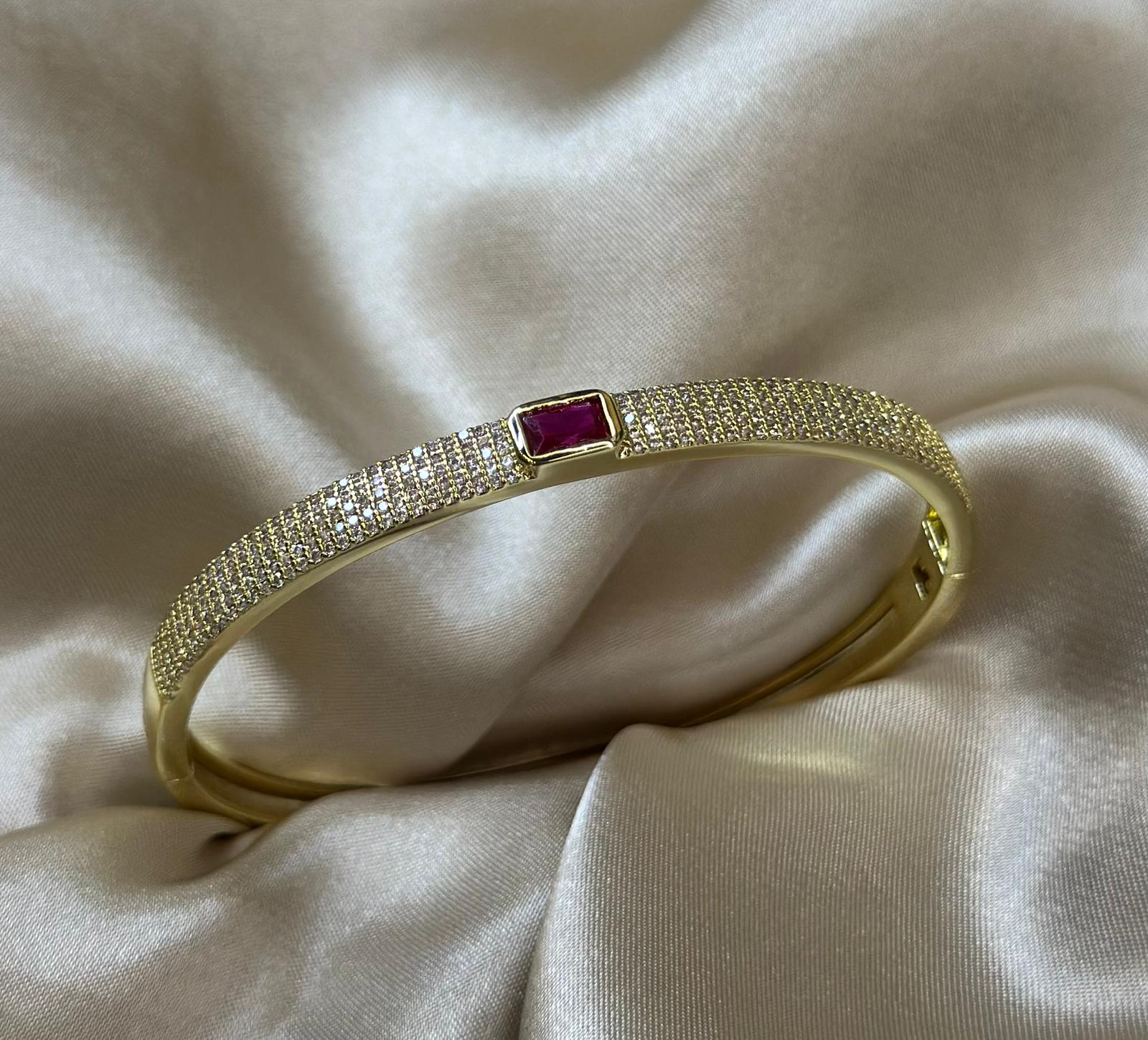 Magenta Bling Bangle