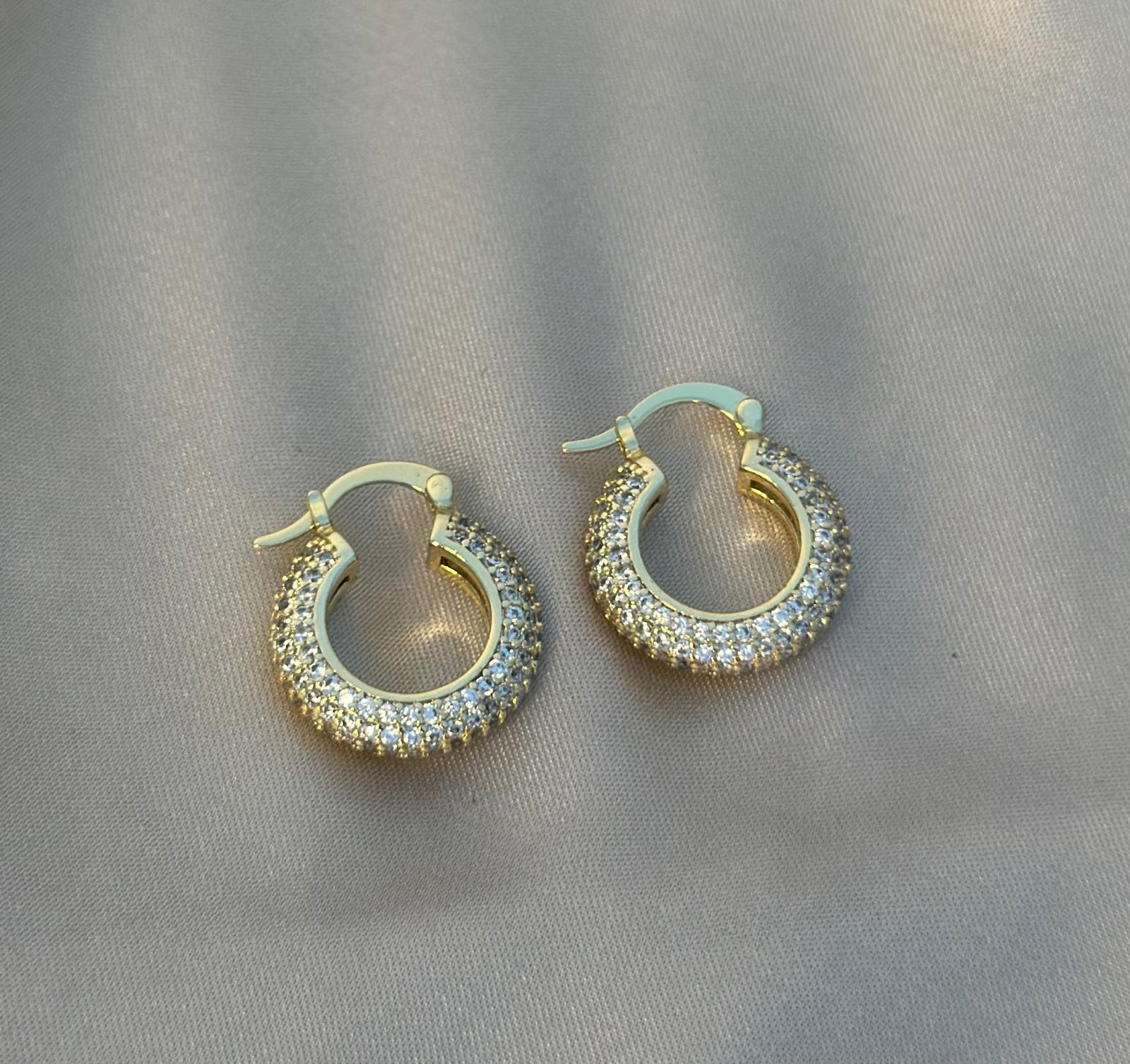 Frosted French Lever Hoop Earrings
