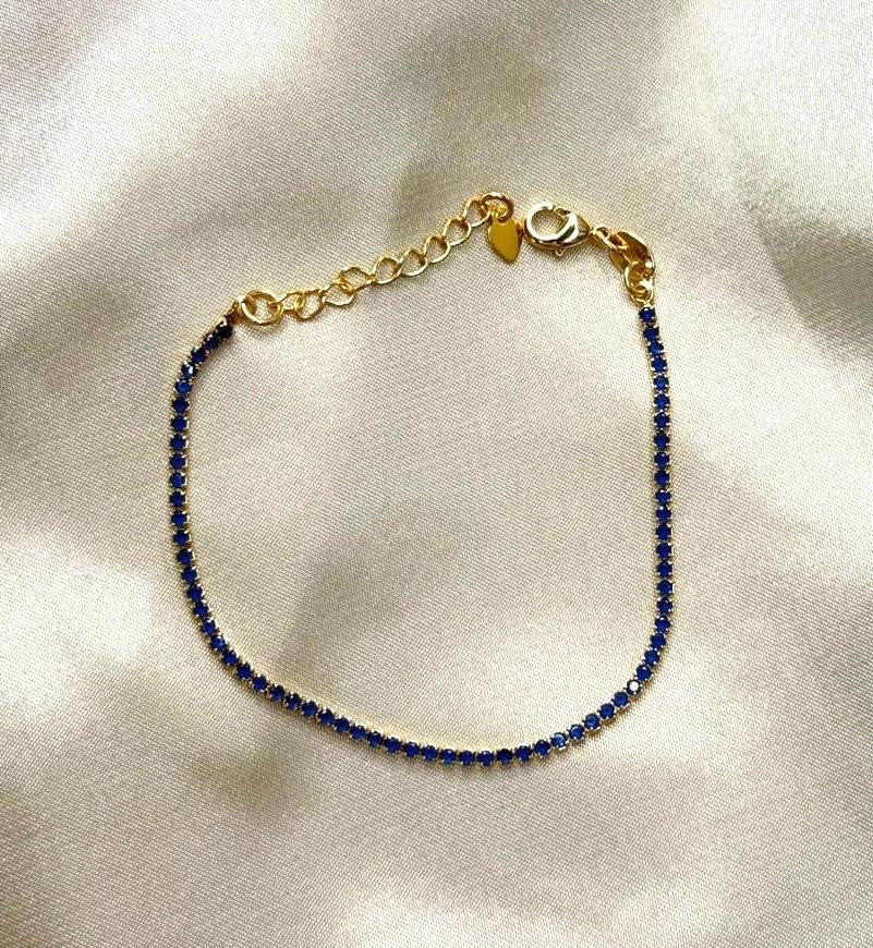 Navy Blue Tennis Bracelet