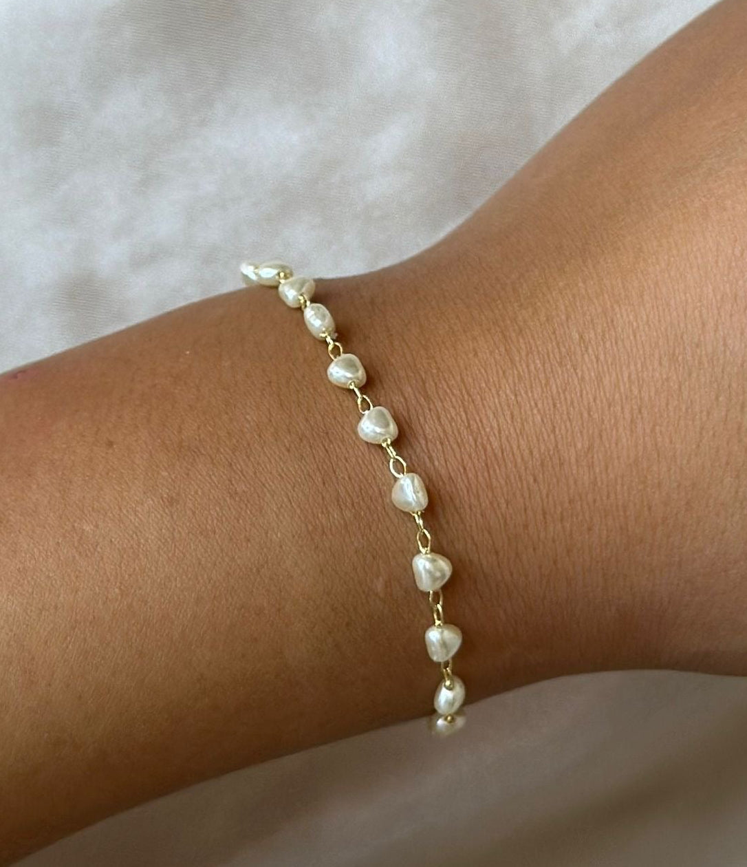 Heart Pearl Bracelet