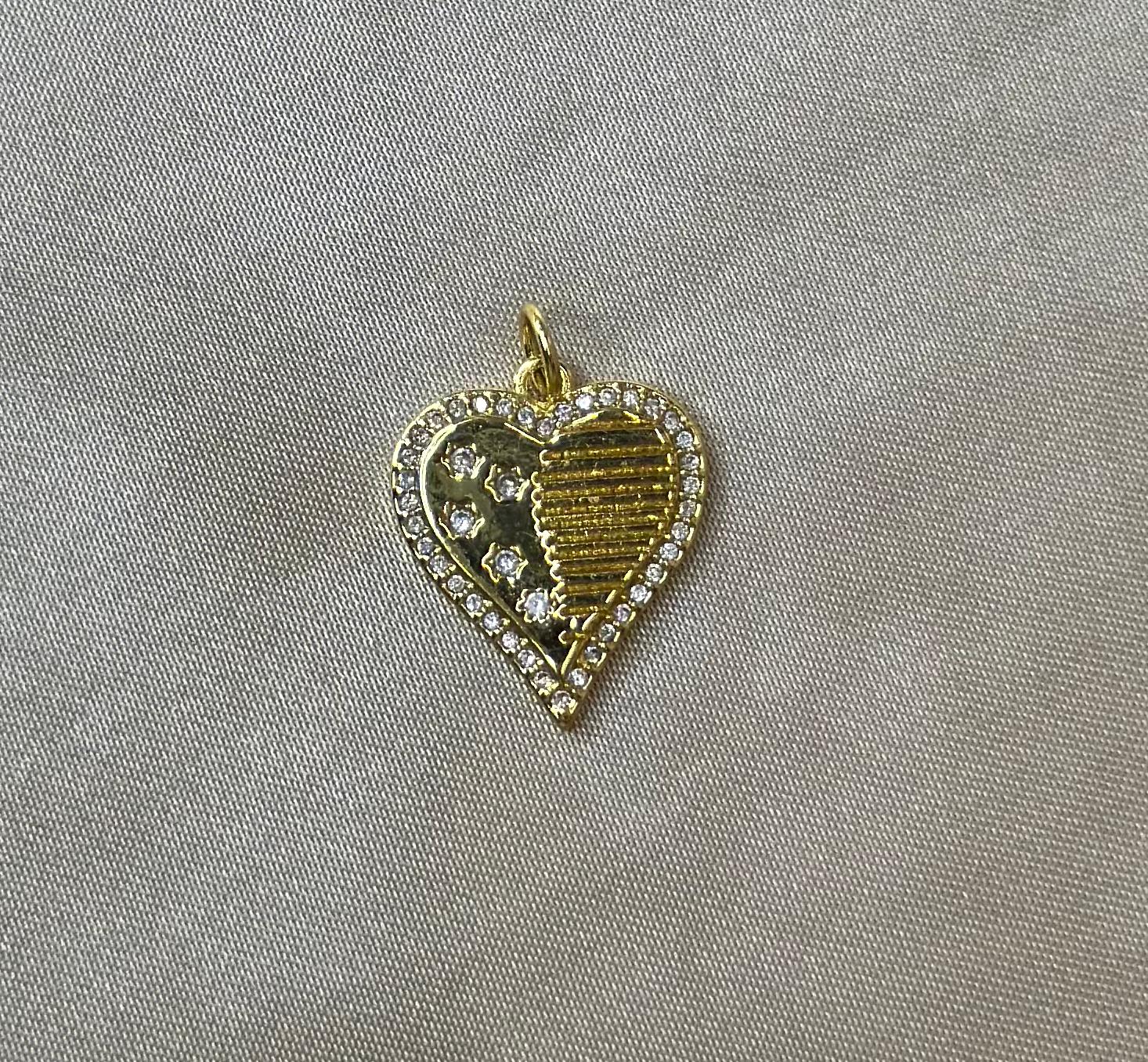 America Heart Charm