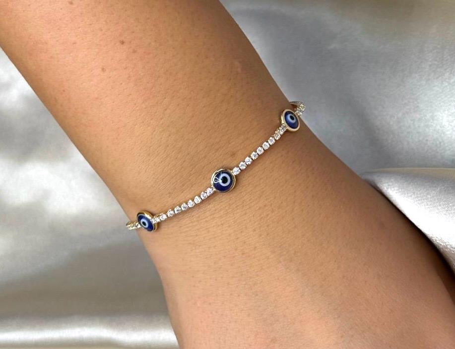 Lucky Eye Tennis Bracelet