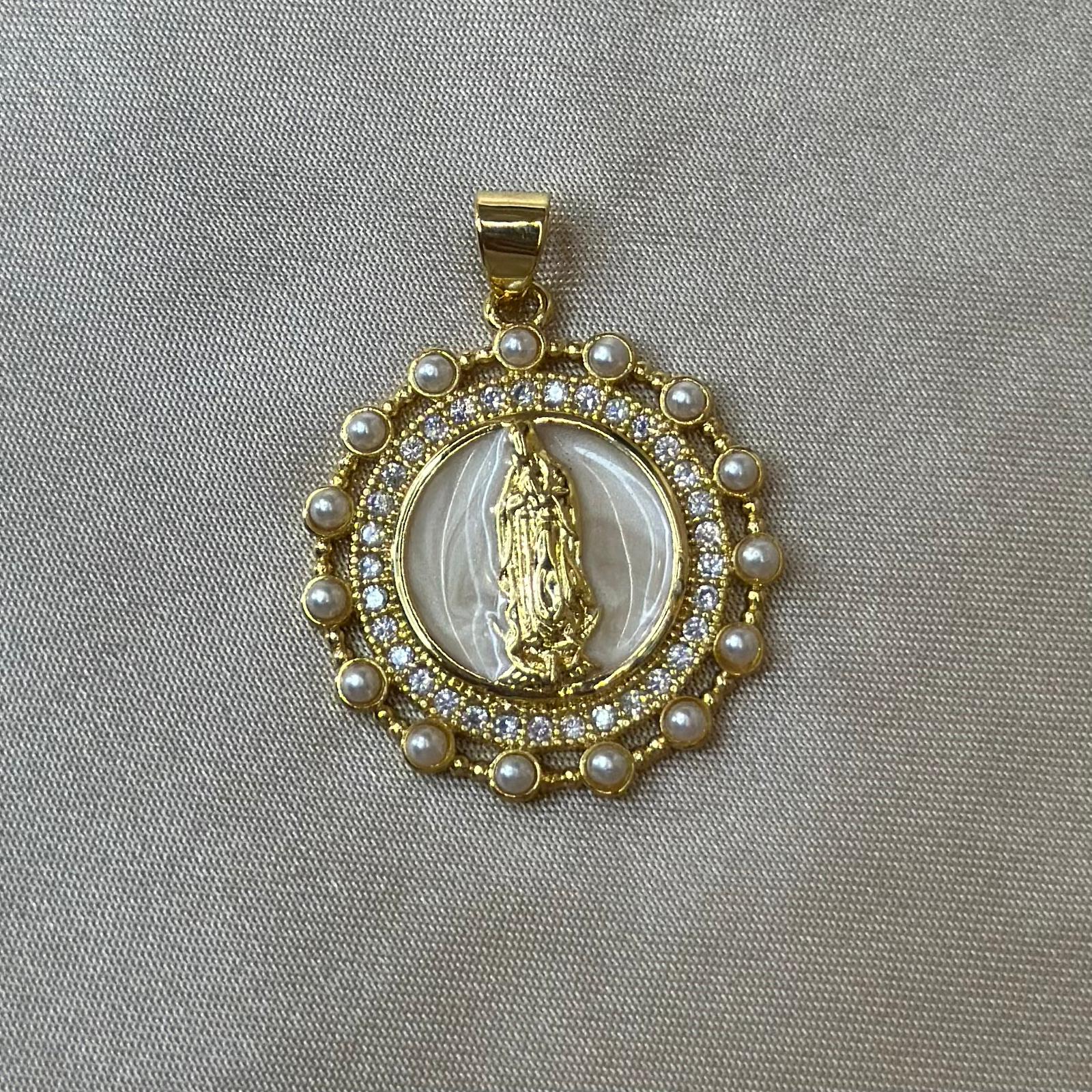 Mother Pearl Virgin Charm