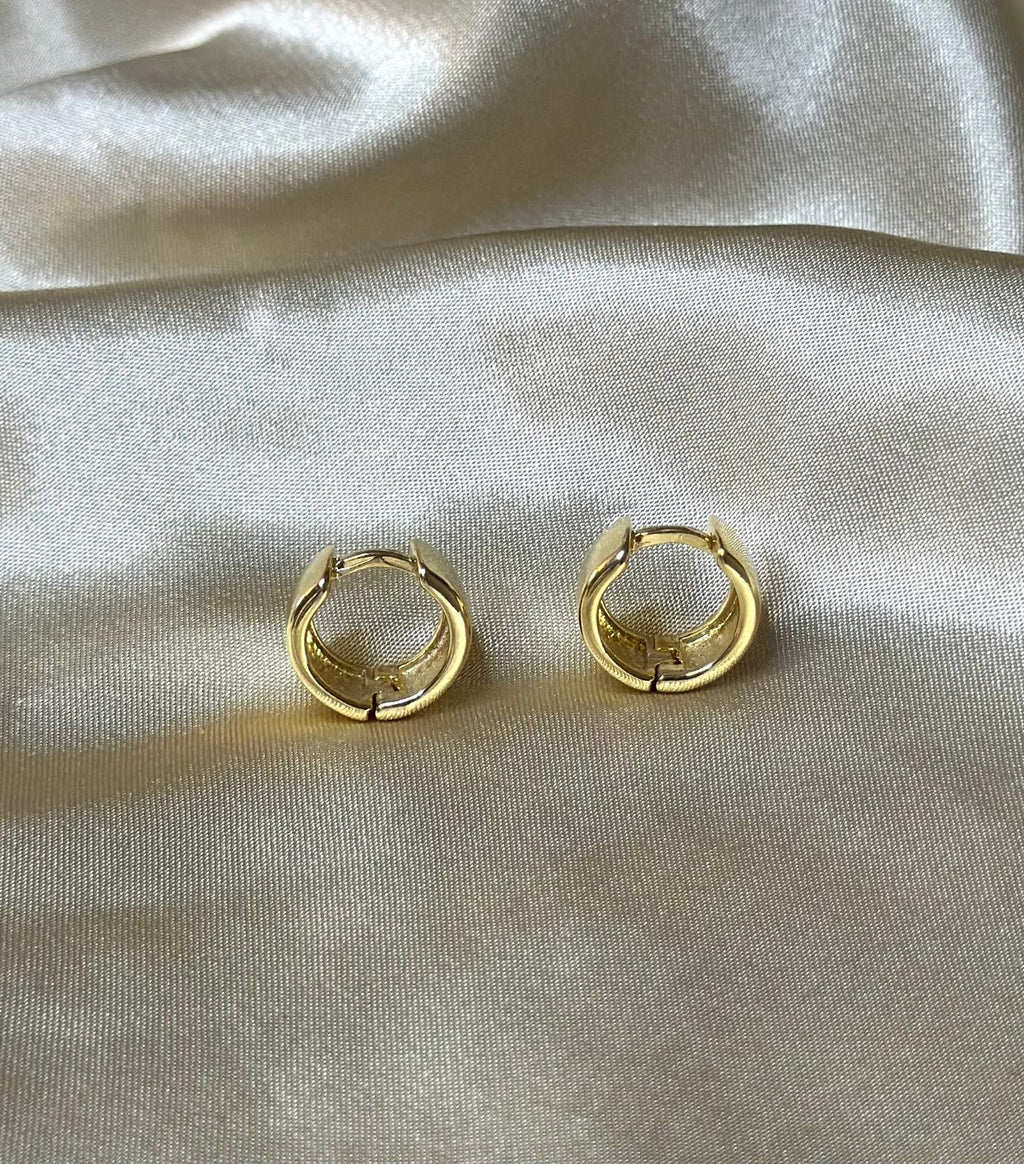 Boxed Huggie Earring