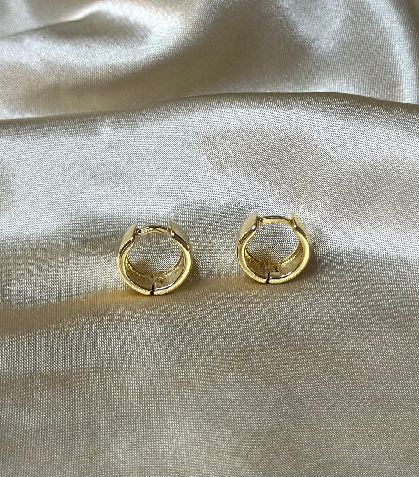 Boxed Huggie Earring