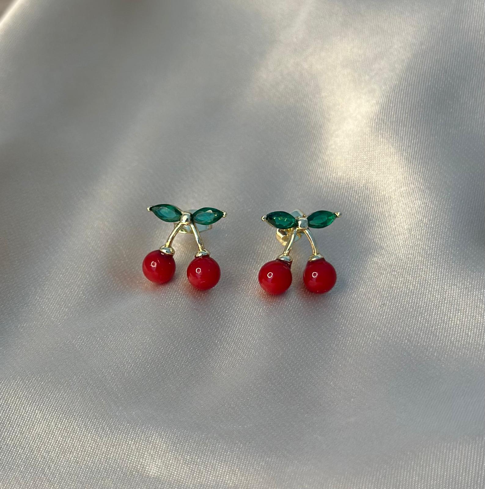 Red Cherry Post Earrings