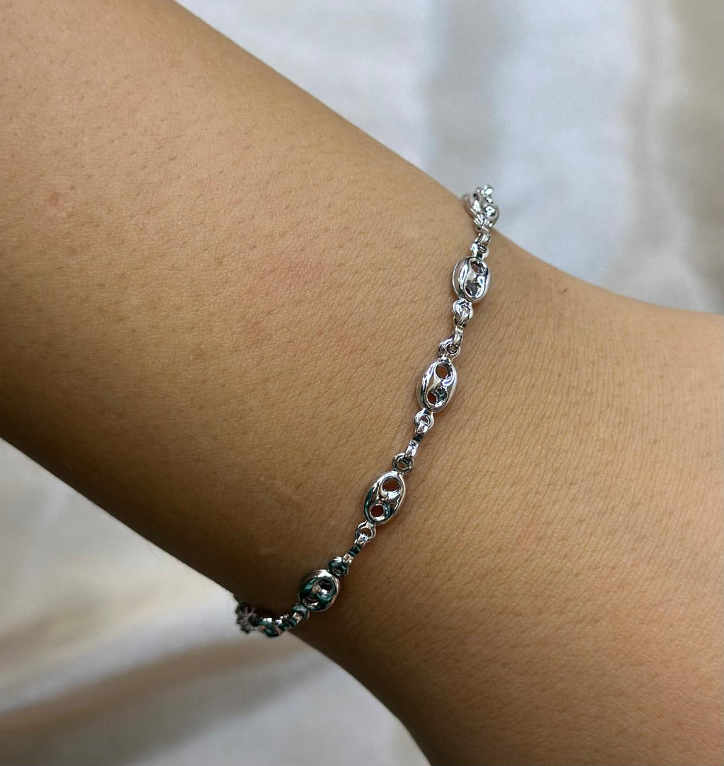 Silver Mini Mariner Bracelet