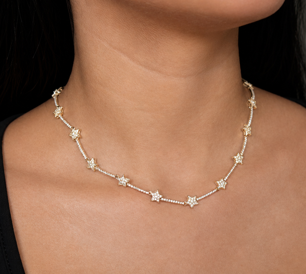 Frosted Star Necklace