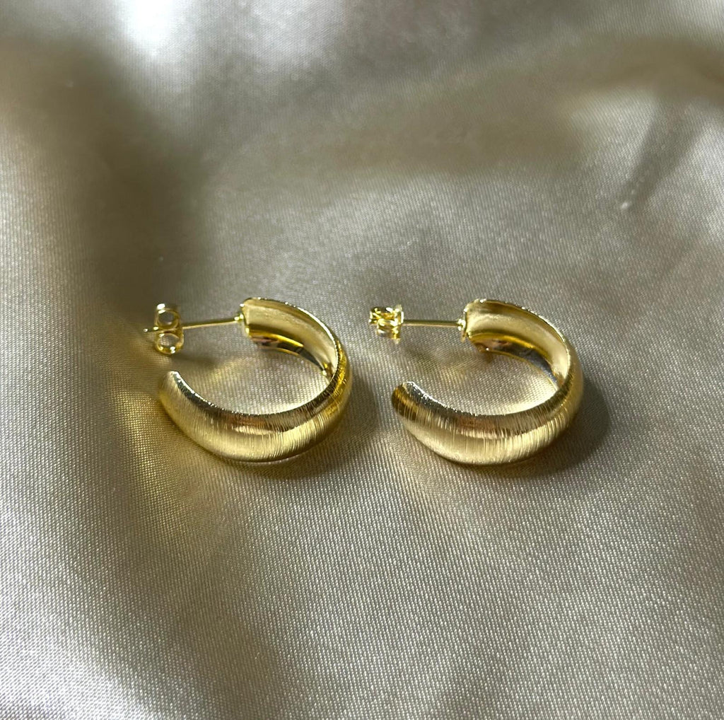 Bamboo Hoop Earrings