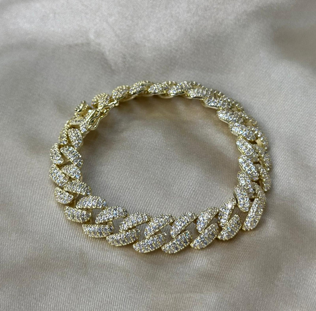 Frosted Miami Cuban Link Bracelet