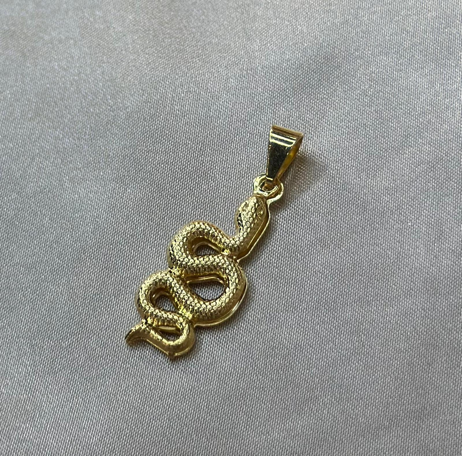 Gold Snake Charm