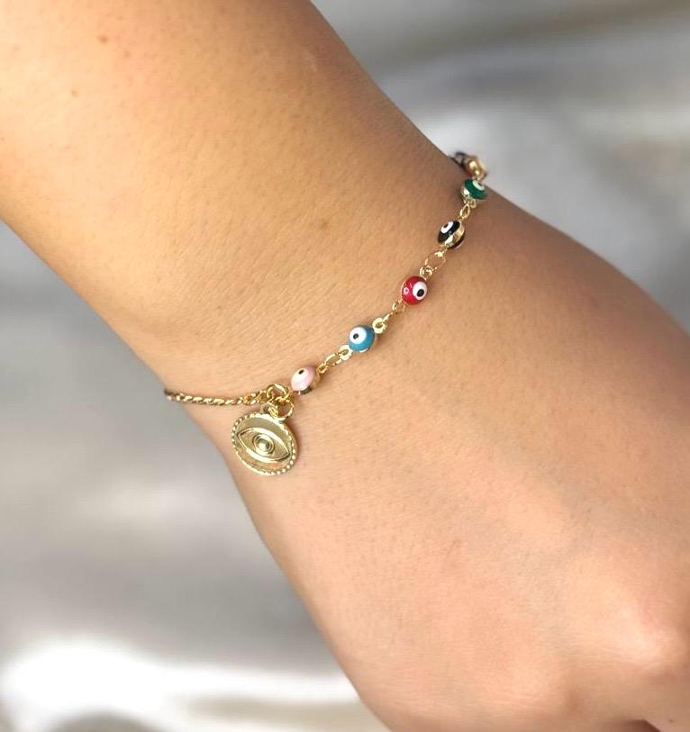 Lucky Eye Rainbow Bracelet