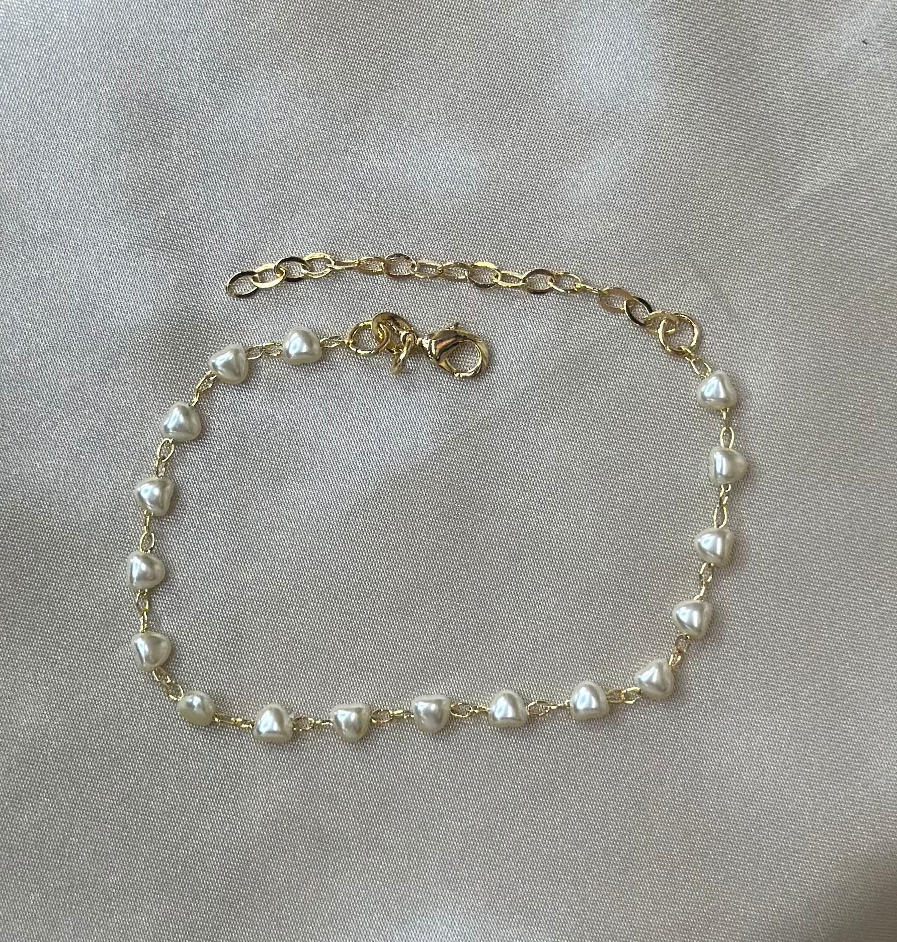 Heart Pearl Bracelet