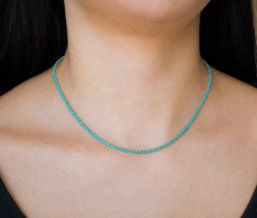 Turquoise Classic Tennis Necklace