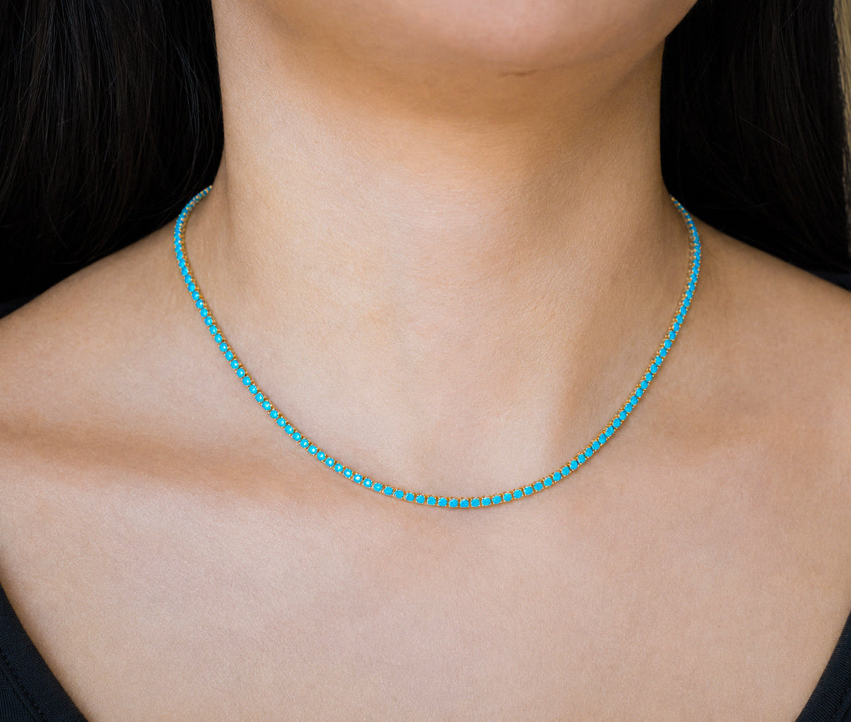 Turquoise Classic Tennis Necklace
