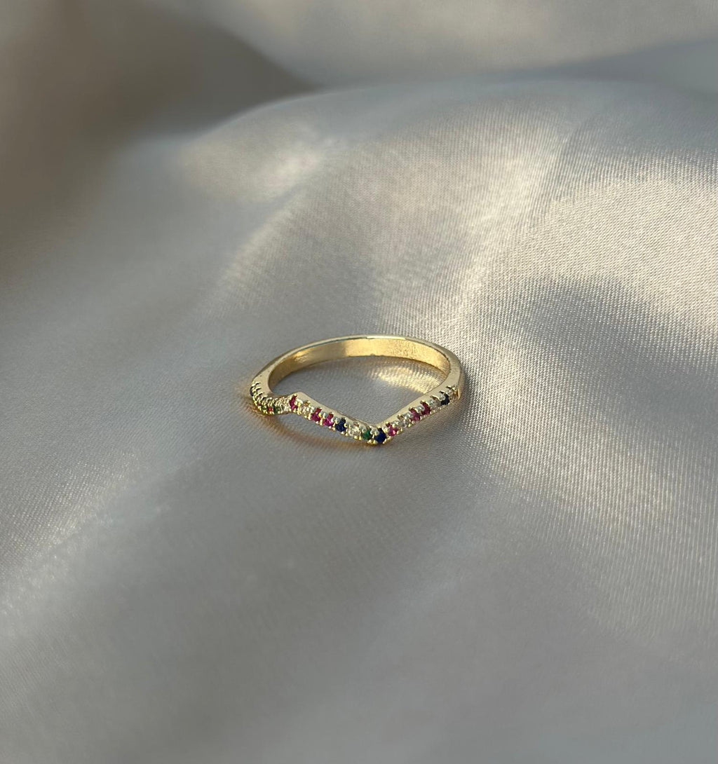 MultiColor Wave Ring