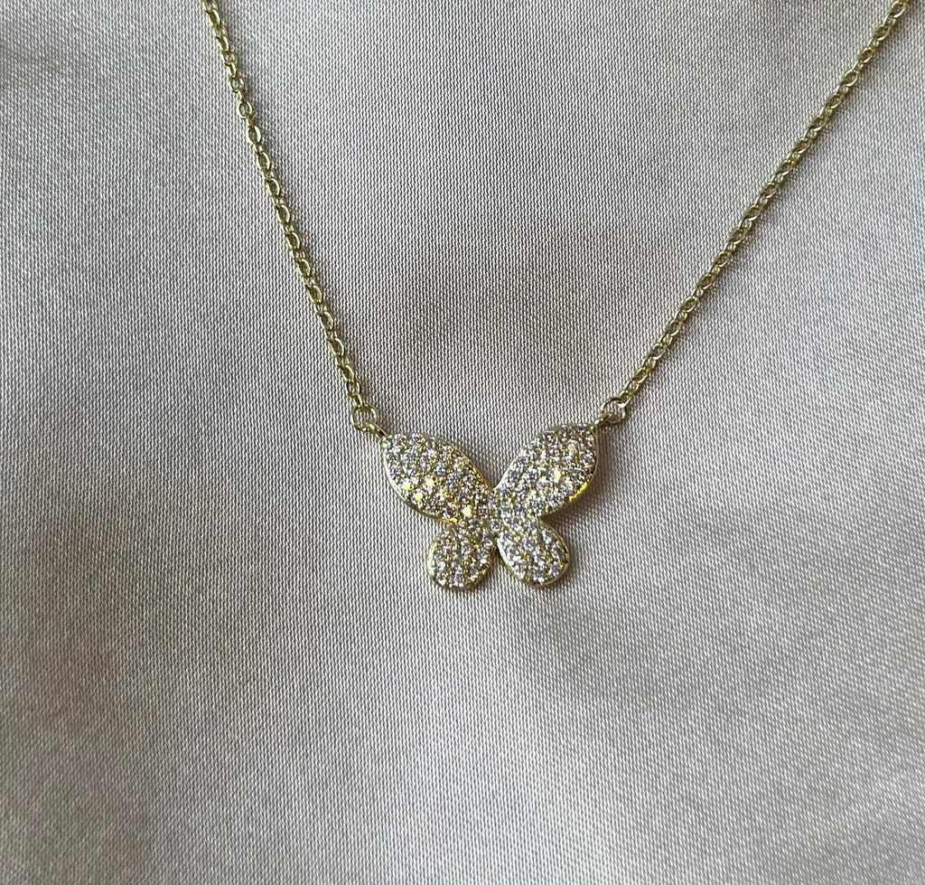 Moonlit Butterfly Necklace