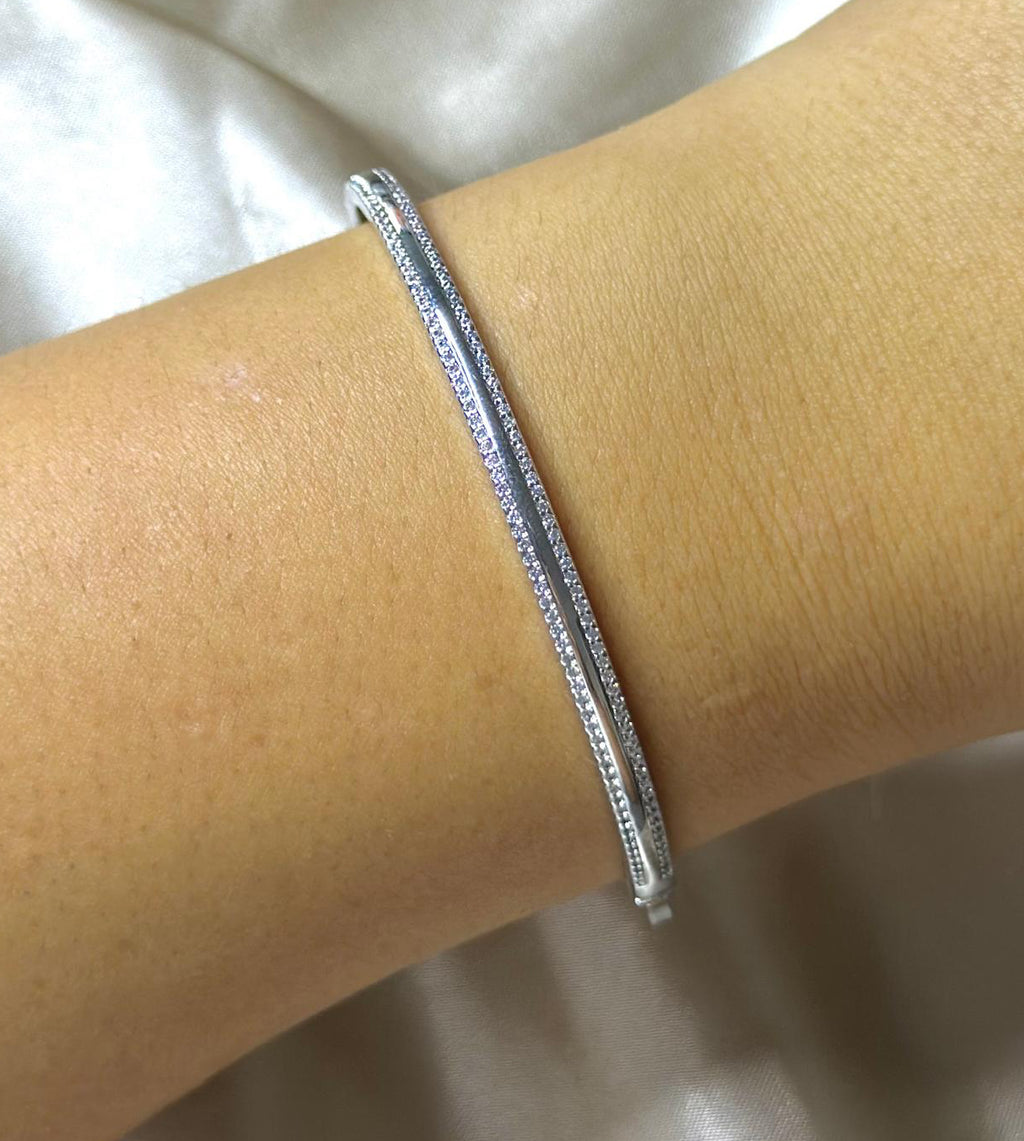 Silver Eclat Bangle