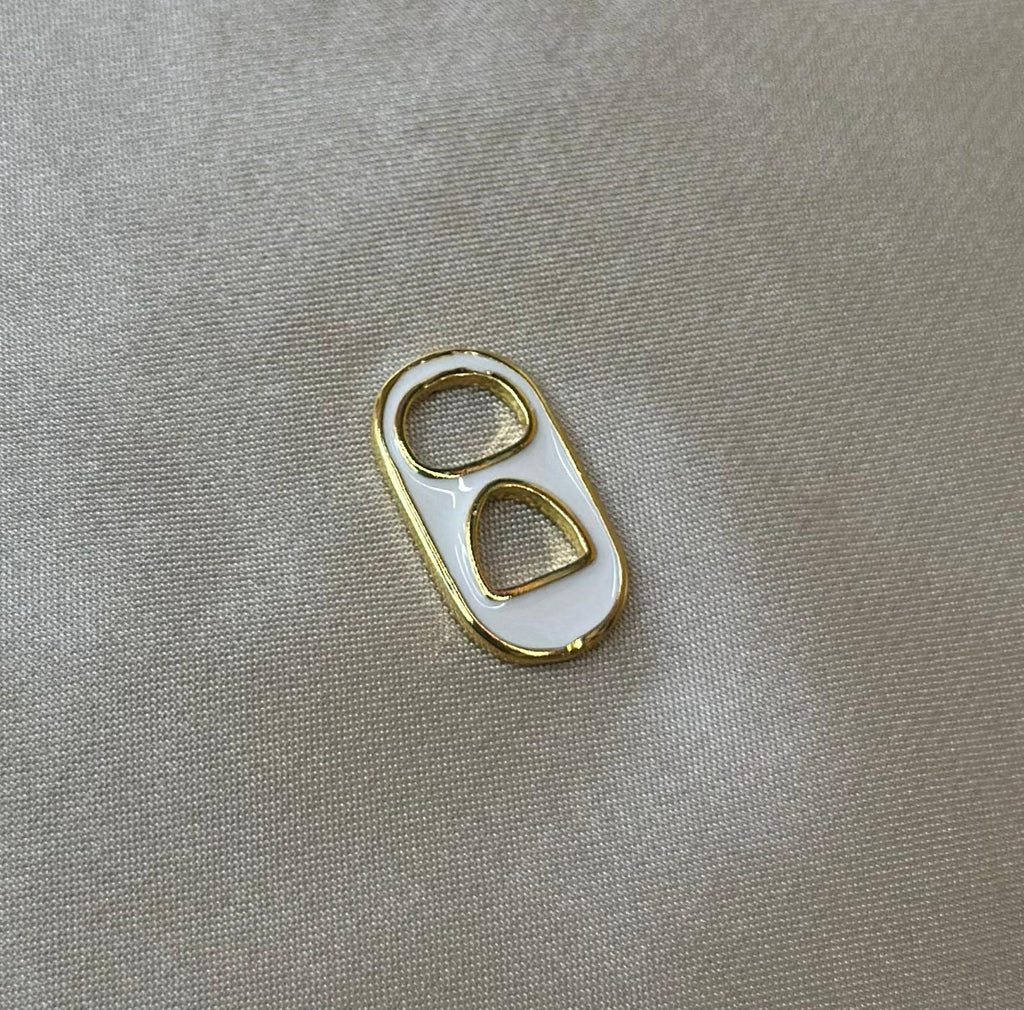 White Soda Cap Charm