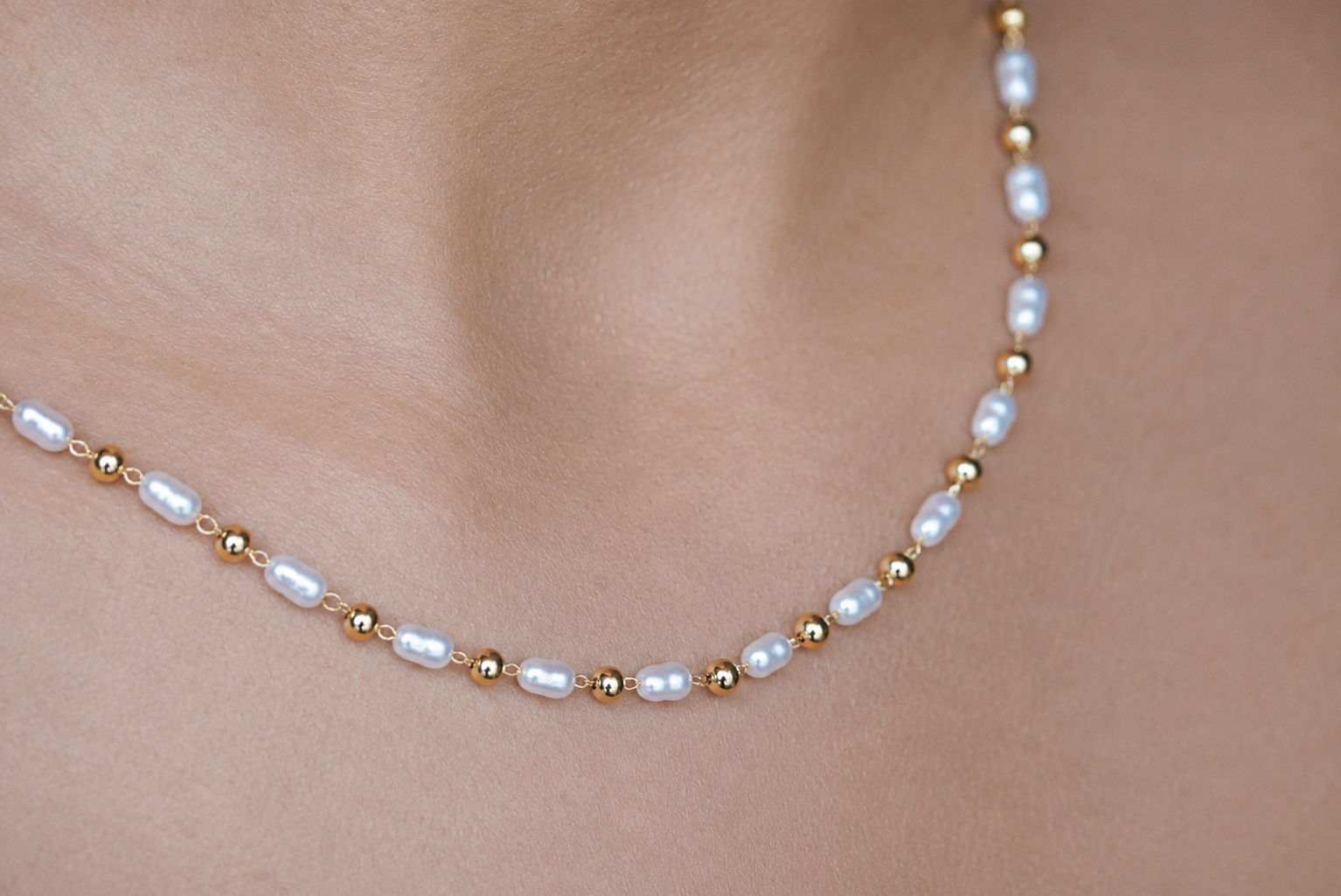 Rice Pearl Necklace