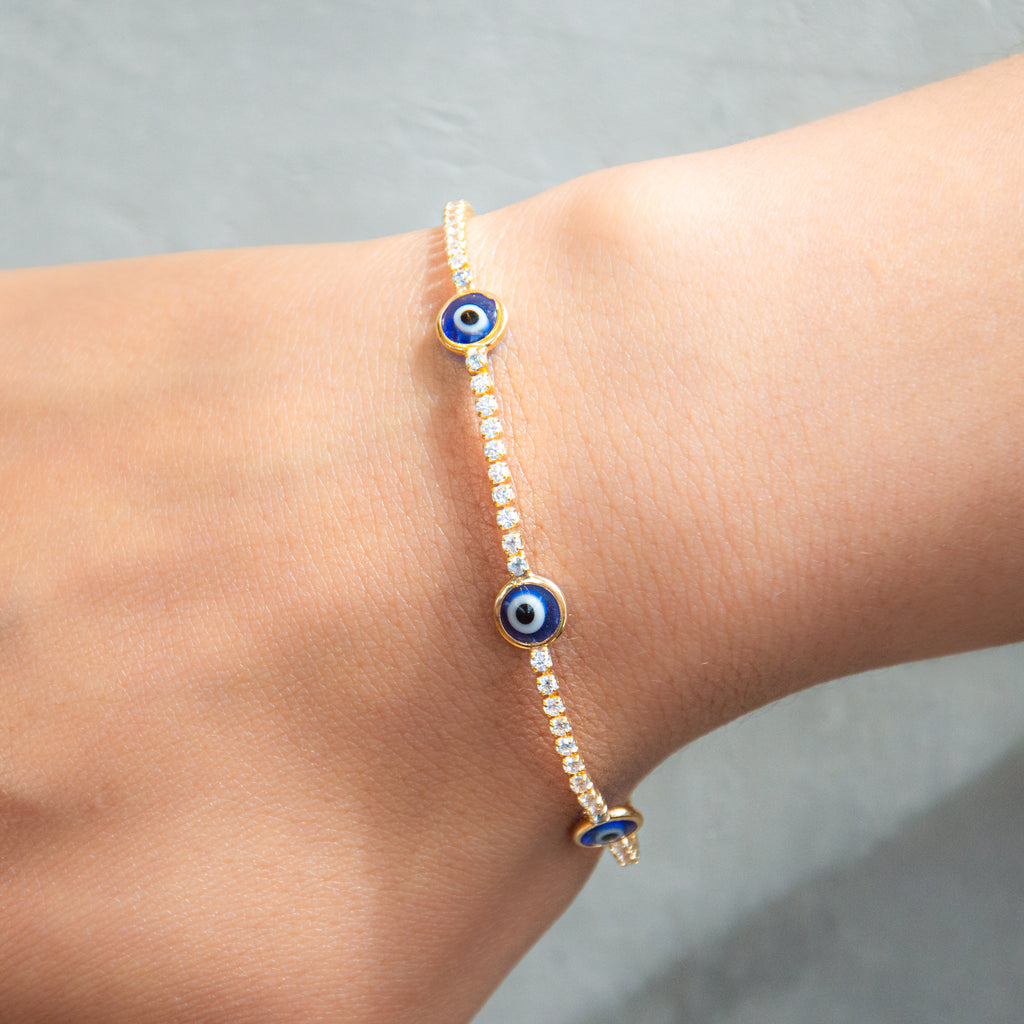 Lucky Eye Tennis Bracelet