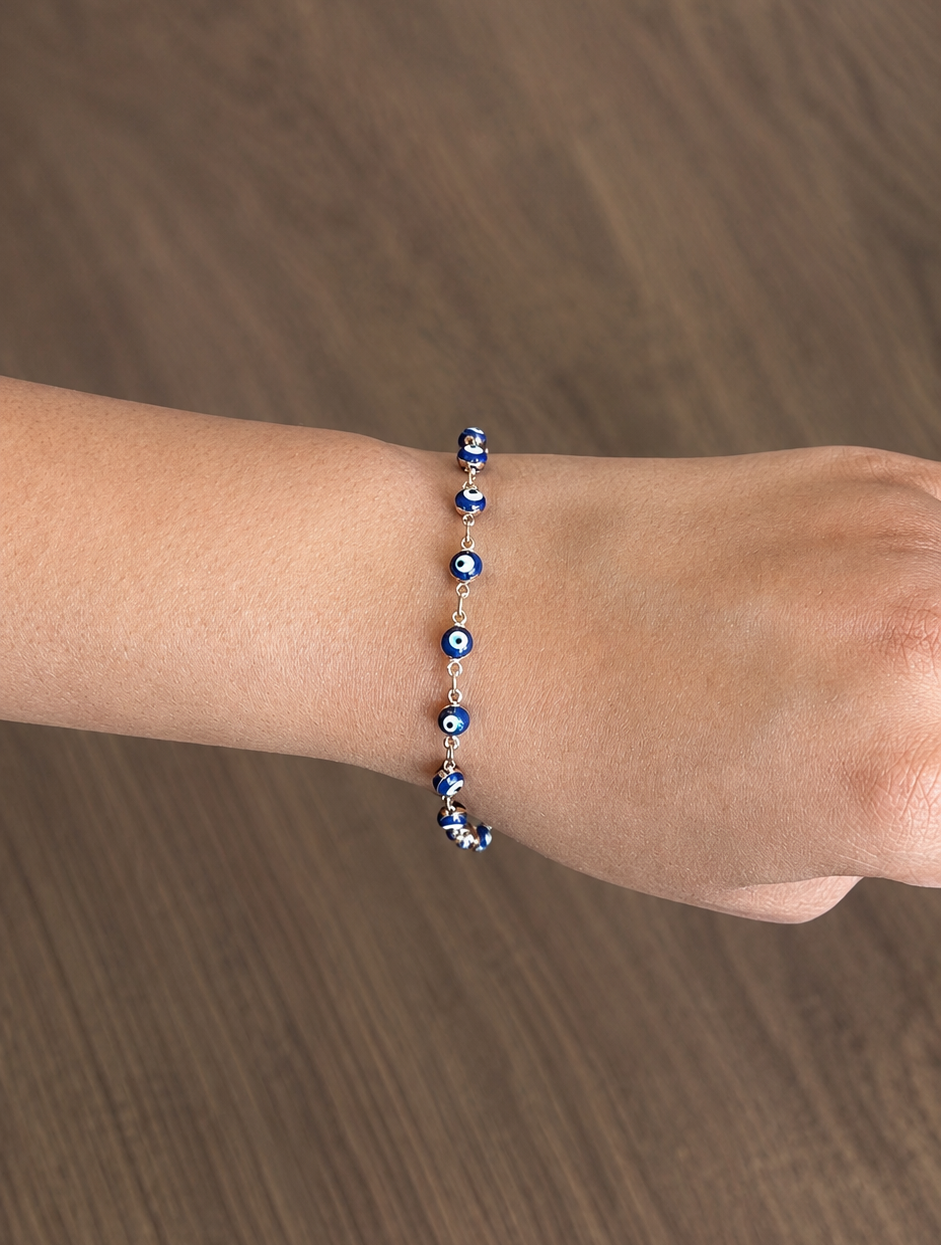 Navy Blue Lucky Eye Bracelet