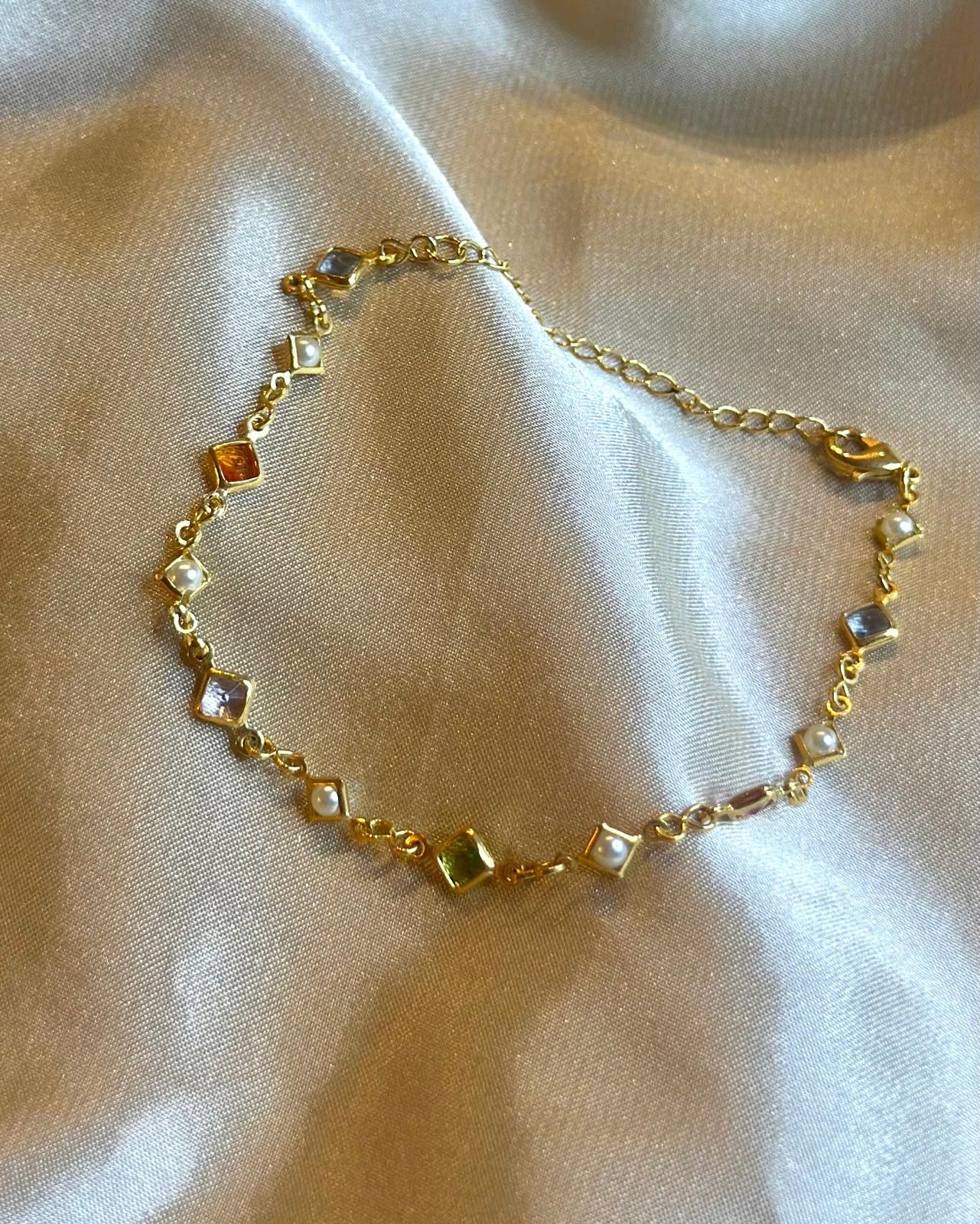 Multicolor Dice Bracelet