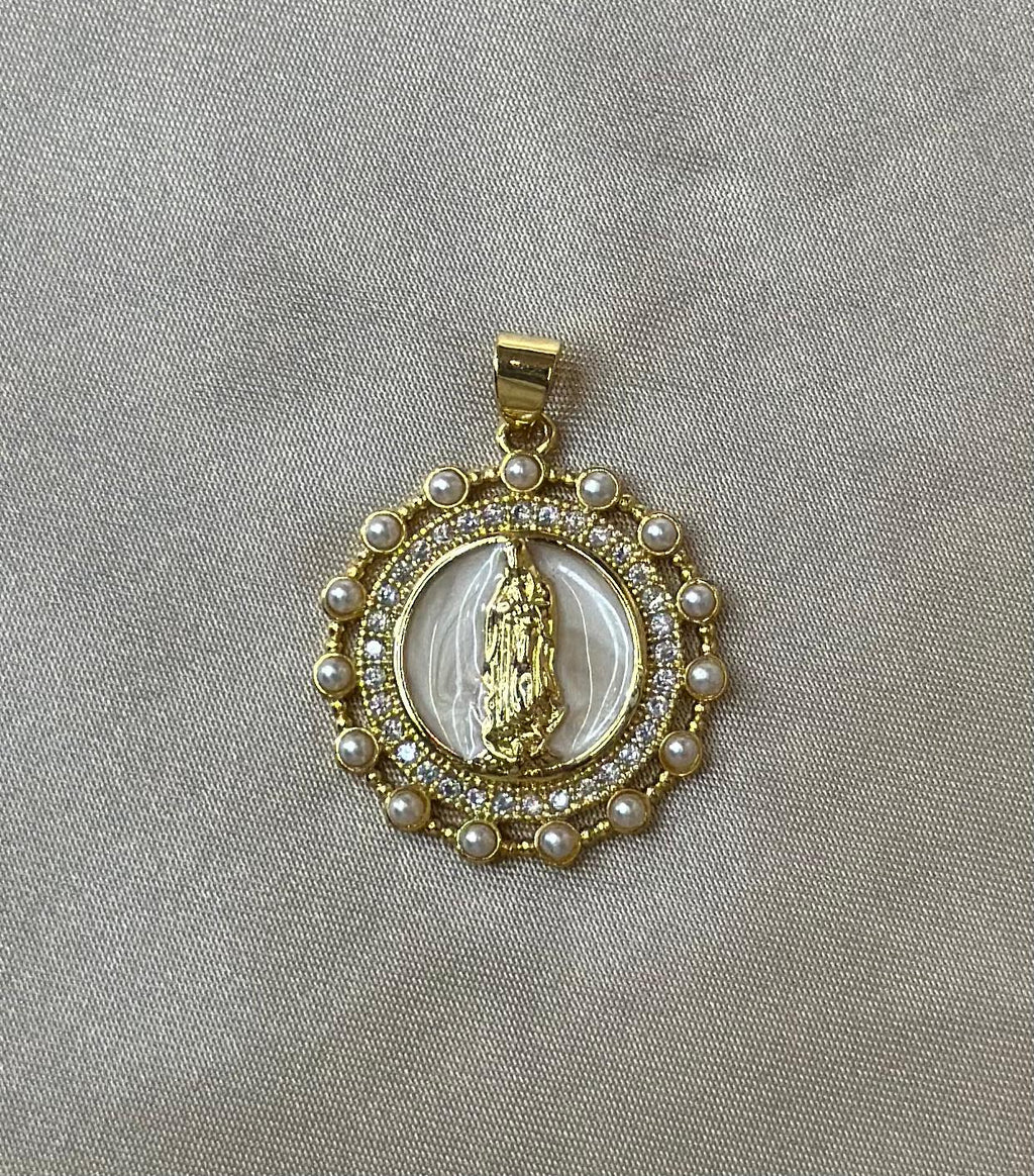 Mother Pearl Virgin Charm