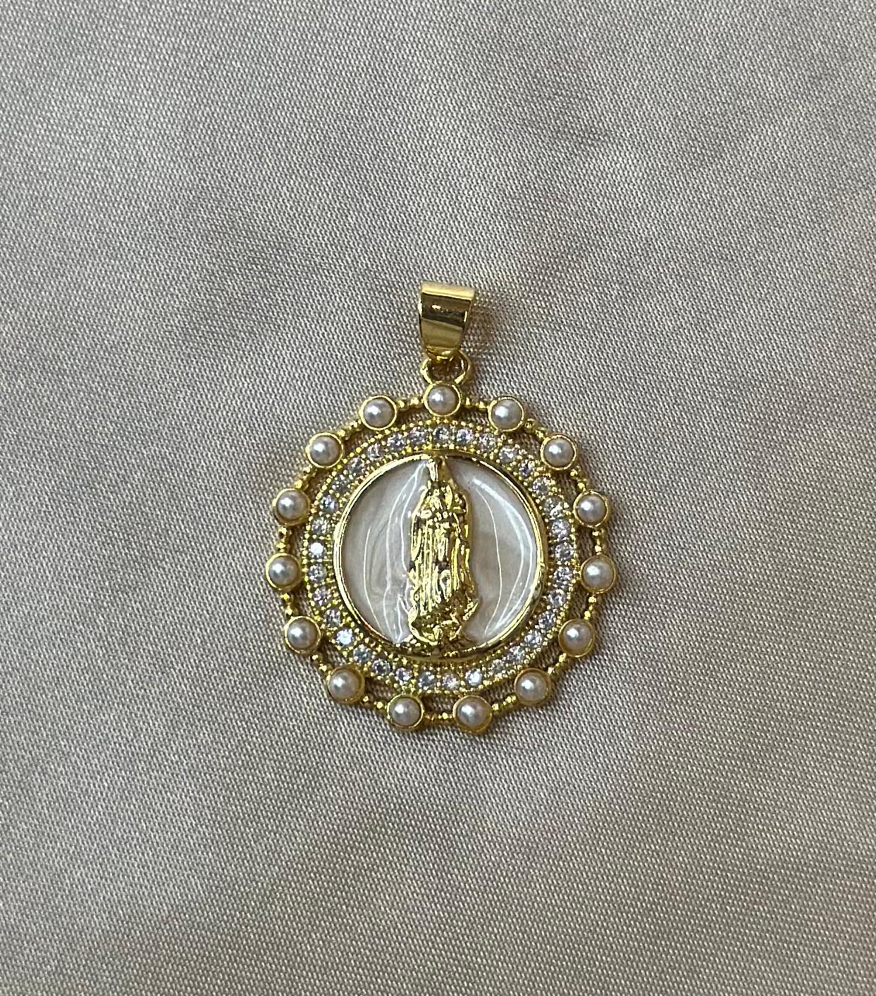 Mother Pearl Virgin Charm