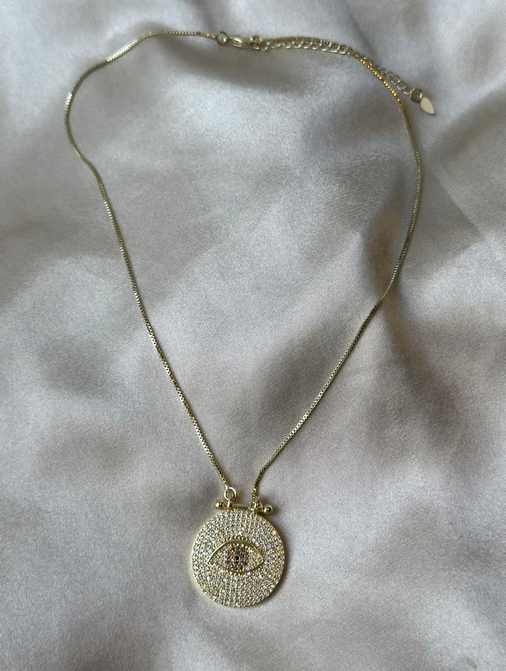 Lucky Eye Medallion Necklace