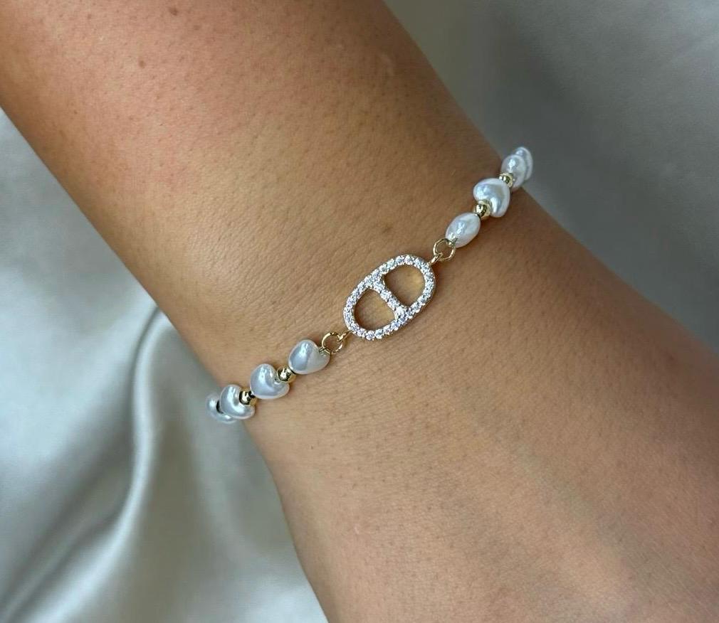 Mariner Bolo Pearl Bracelet