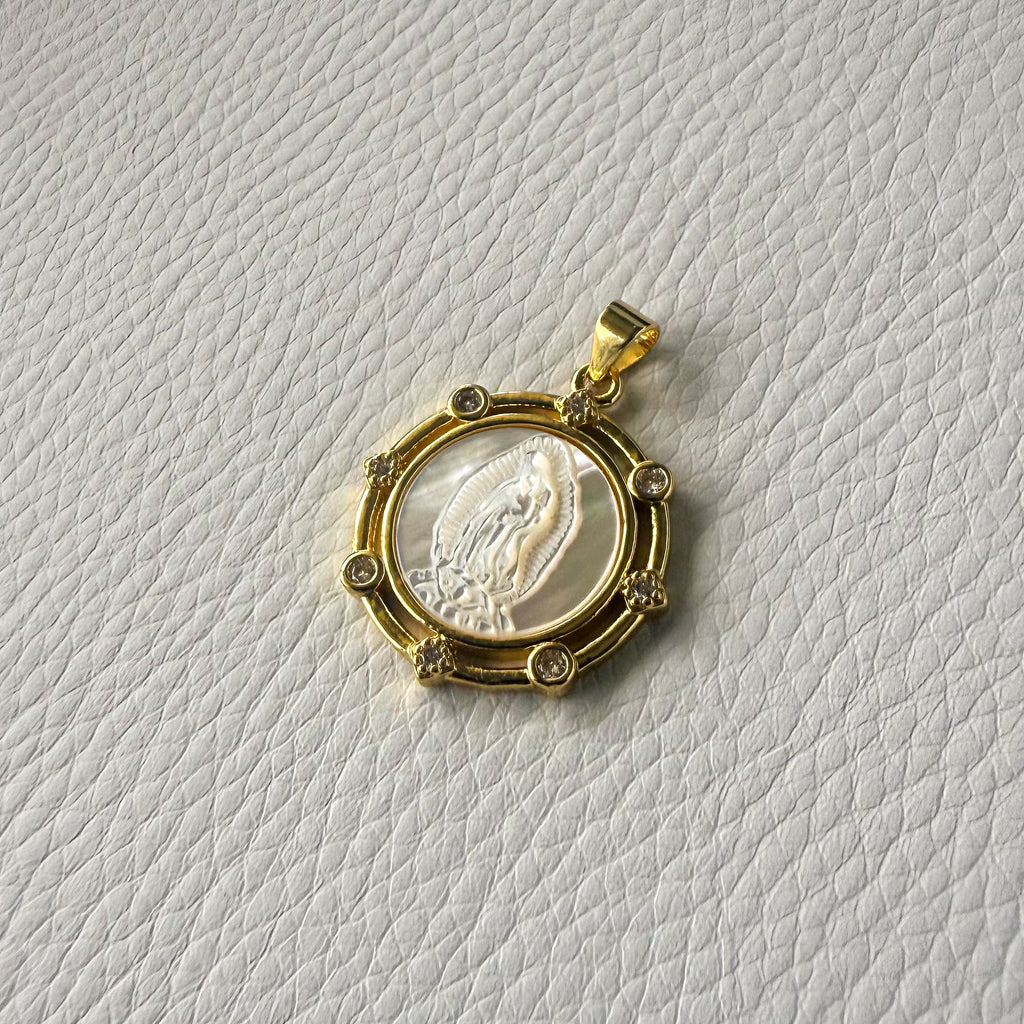 Mother Pearl Saint Charm