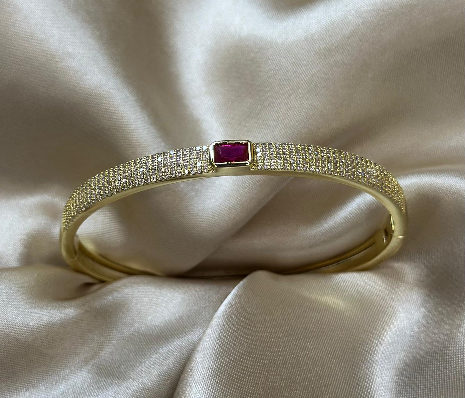 Magenta Bling Bangle