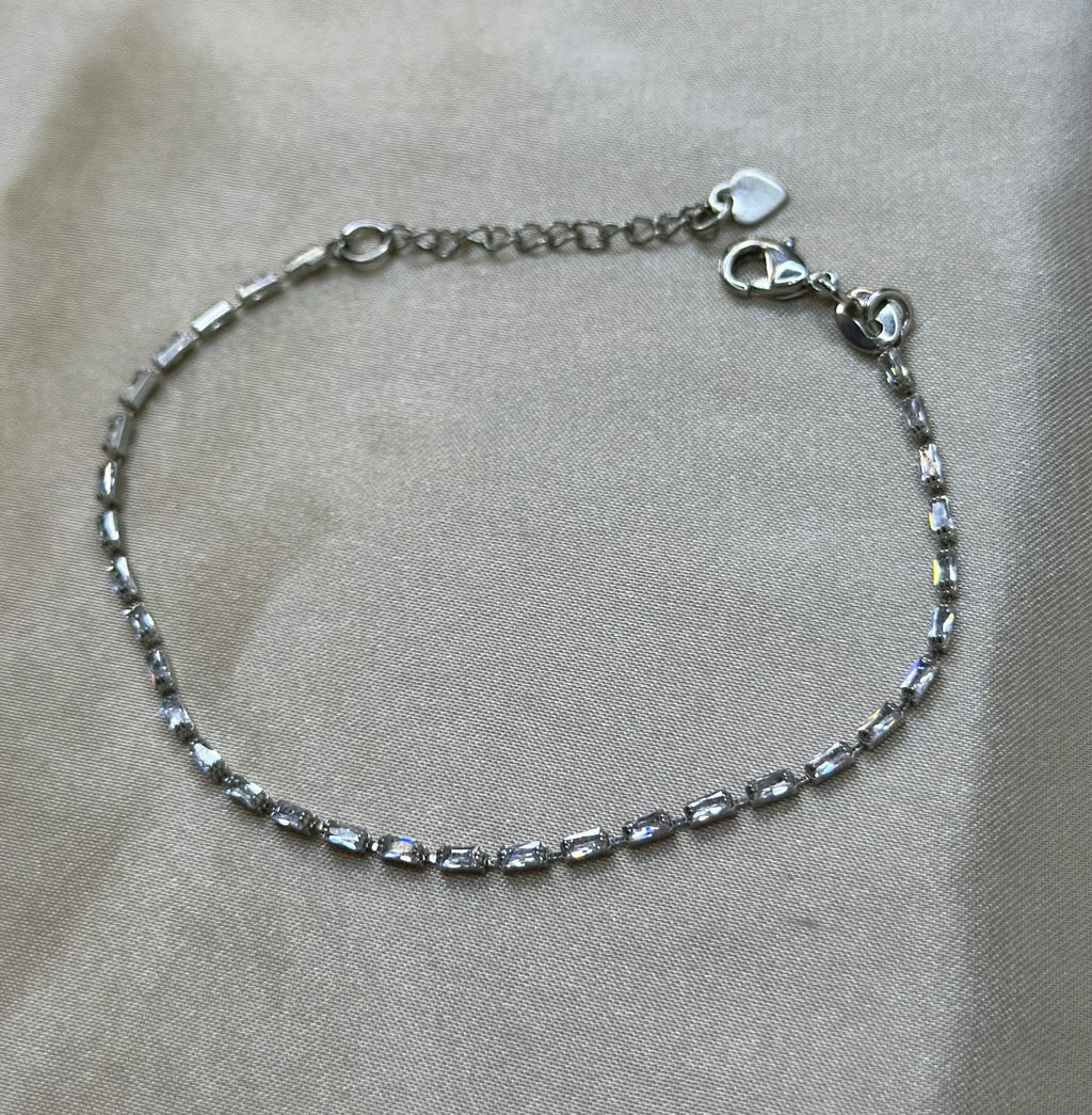 Silver Mini Baguette Bracelet