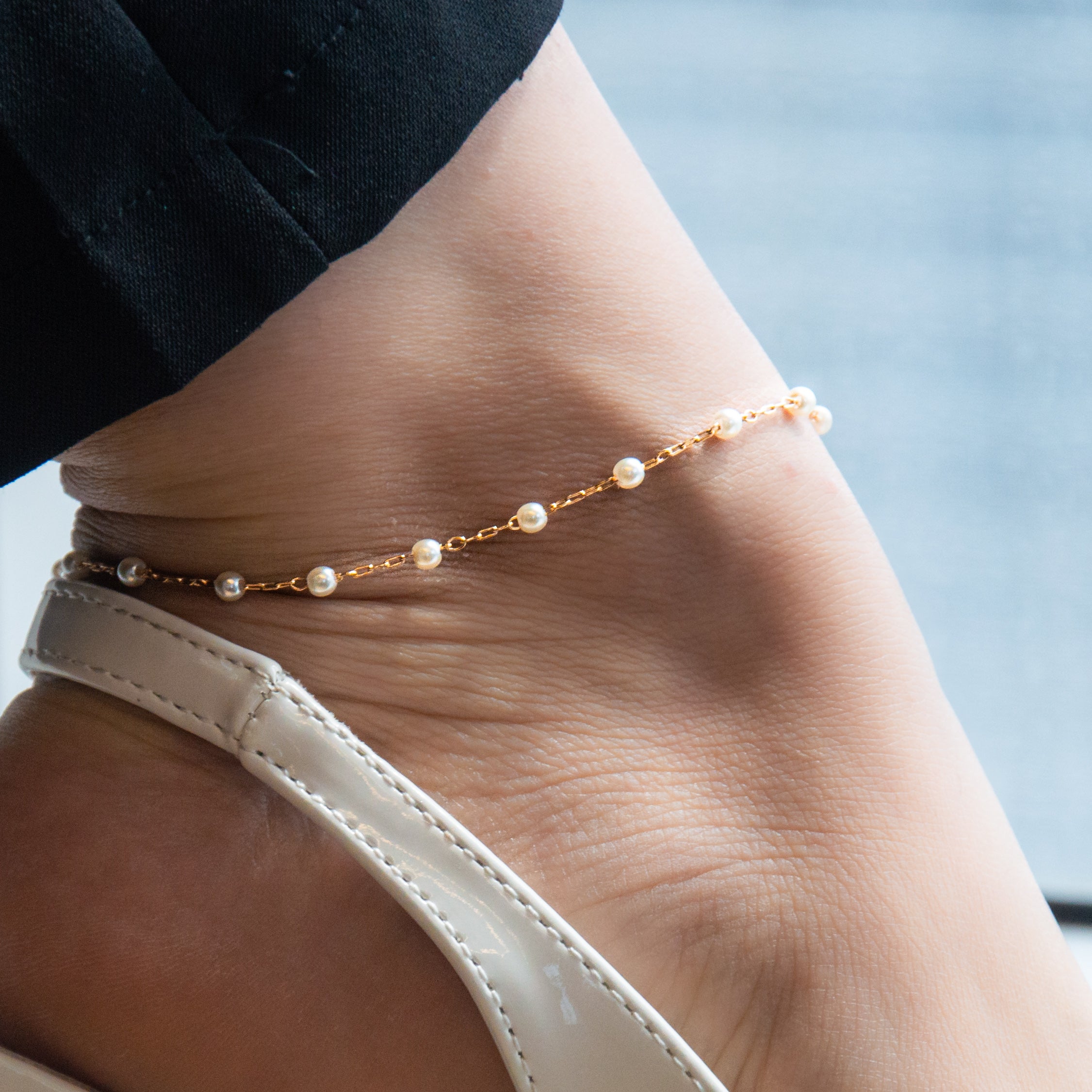Dainty Pearl Anklet