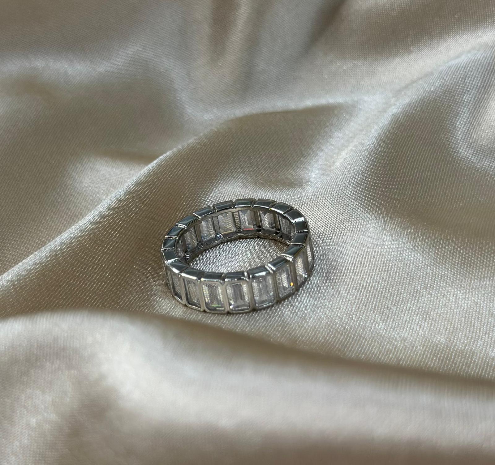 Silver Baguette Ring