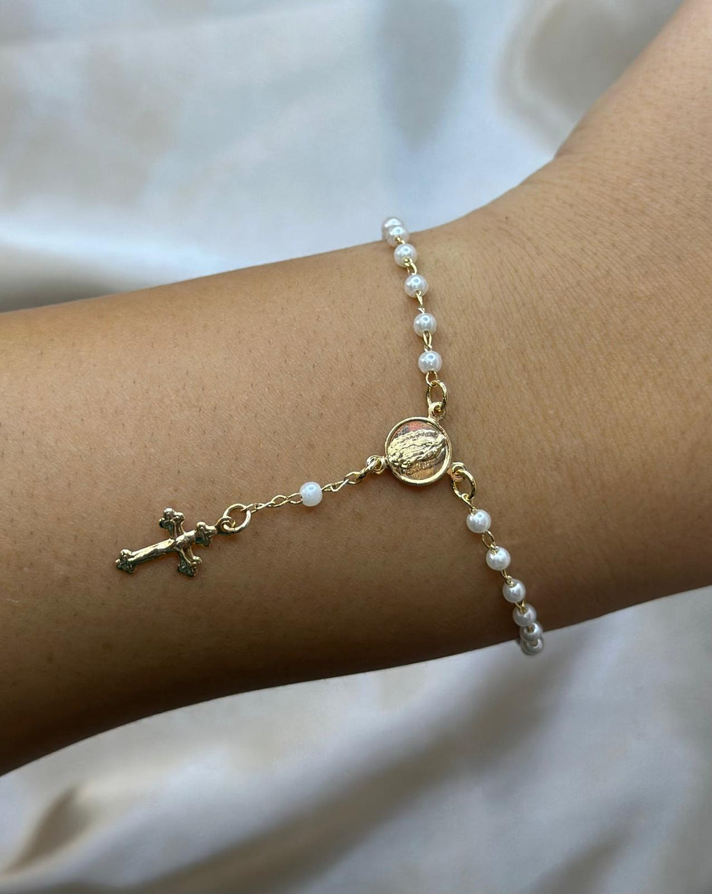 Pearl Rosary Bracelet