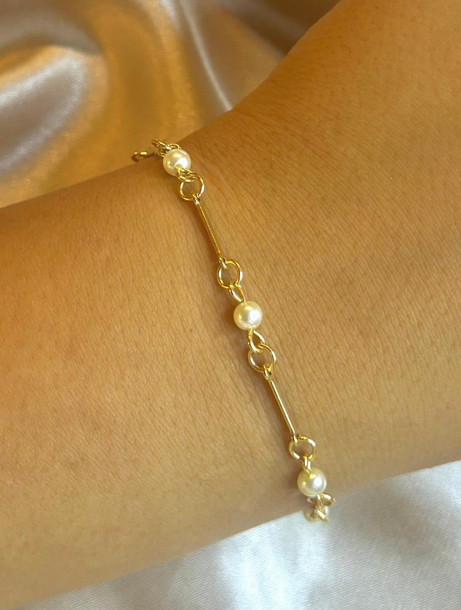 Bamboo Pearl Bracelet