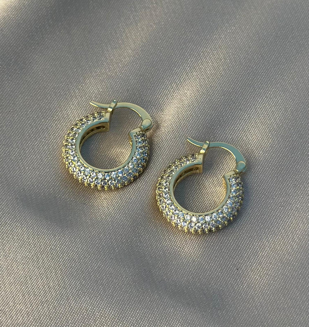 Frosted French Lever Hoop Earrings