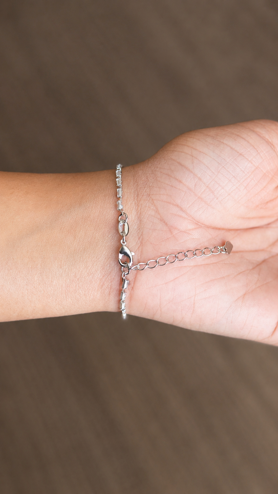 Silver Mini Baguette Bracelet