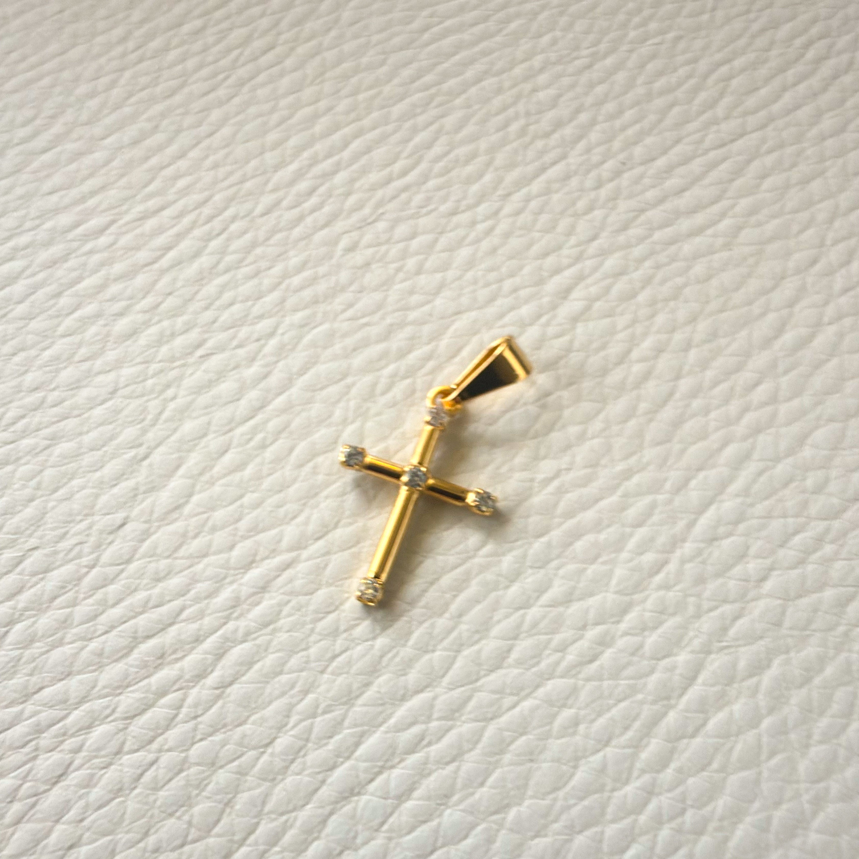 Dazzling Cross Charm
