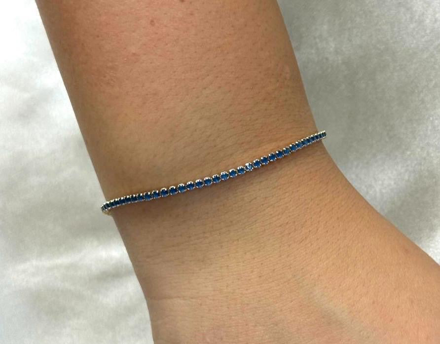 Navy Blue Tennis Bracelet