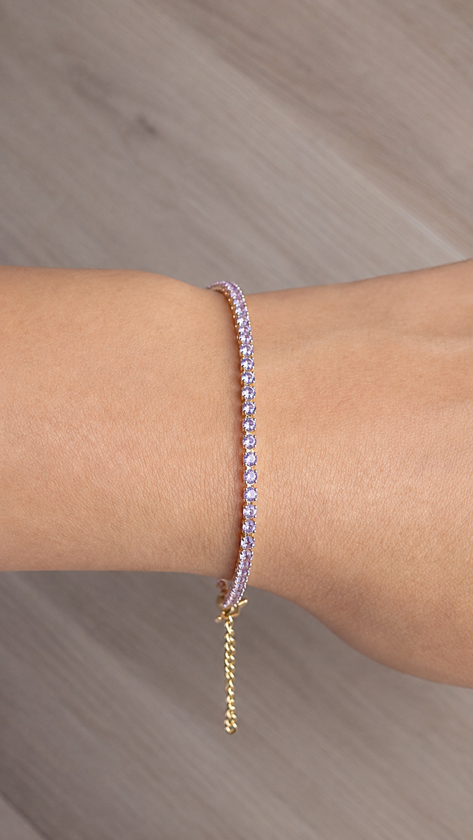 Lilac Tennis Bracelet